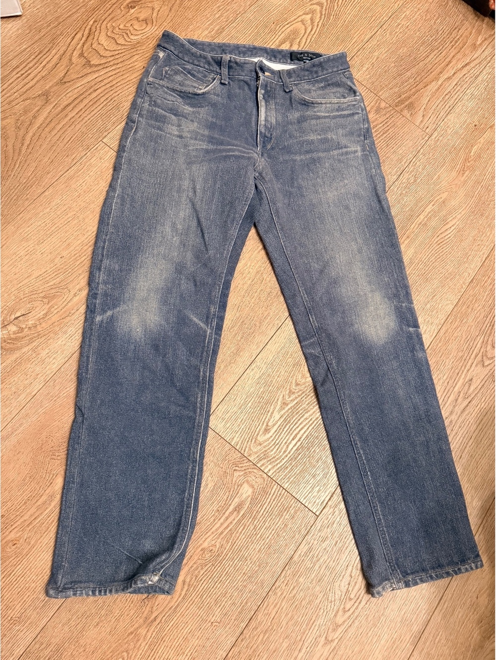rag & bone rb Miramar Fit 4 Straight Sweatpant Jeans Cotton Terry 30